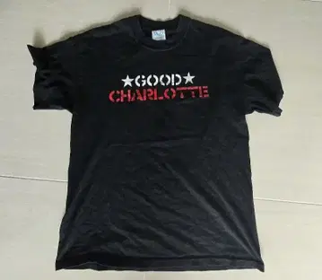 레어 GOOD CHARLOTTE 블랙 T셔츠
