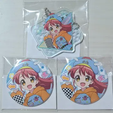 프리파라 마루쿠지 시라타마 미캉 아크릴 키링 캔뱃지