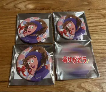 닌타마 란타로 애니카페 하트풀 대작전 편 후와 라이조 캔뱃지 3개 세트