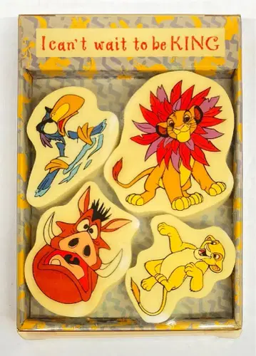 도쿄 디즈니랜드 지우개 세트 라이온킹 당시 물품