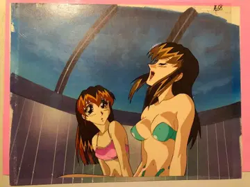 [ 당시 물품 ] VIRUS 위러스 히로인 애니메이션 셀화 배경 세트