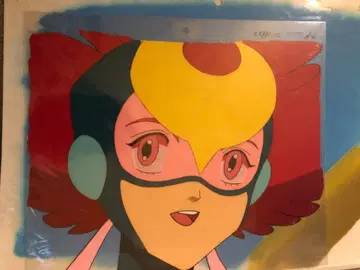 [당시 모노] 괴도 반짝임맨 히로인 애니메이션 셀화 배경 세트 타임보칸