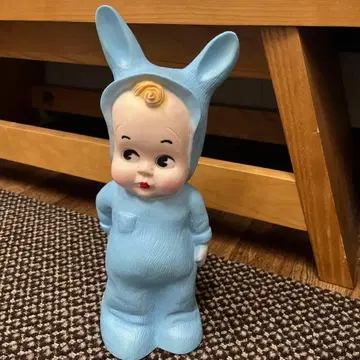 [ 초 레어품! 희귀 ] 하이코 러버 인형 블루 토끼 쇼와 레트로 본체만