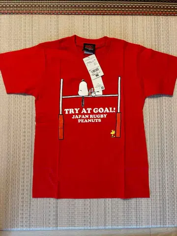 Canterbury 스누피 럭비 T셔츠 XS 레드