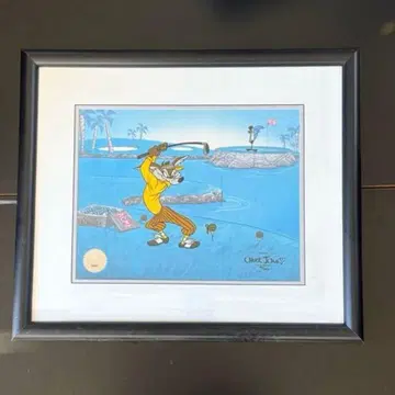 척 존스 와일리 코요테 애니메이션 셀화 인증서 공식 실크스크린