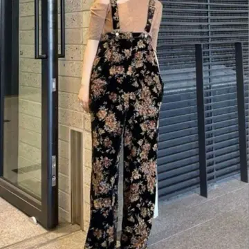 Ameri VINTAGE FLOWER PRINT VELOUR PANTS