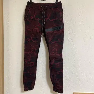 한정판 RING OF FIRE 빨검 카모플라쥬 팬츠 S 사이즈 바지