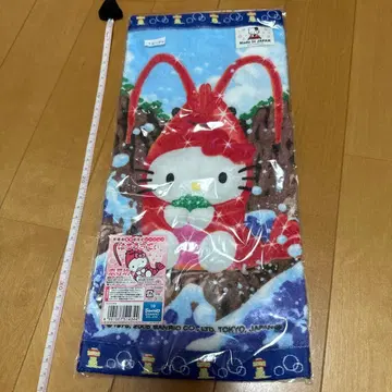 헬로키티 지역 타월 후쿠이현 도진보 한정판 산리오