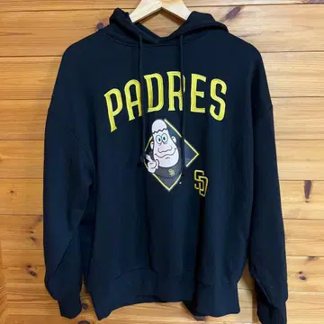 고품질 MLB 샌디에이고 파드레스 padres 후드티 블랙 F 자수