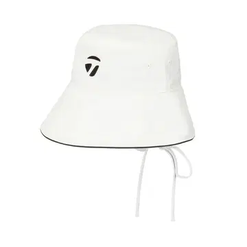 새상품 여성용 와이드 브림 햇 화이트 흰색 테일러메이드