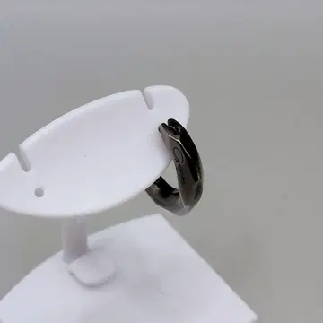 [ 거의 미사용 ] 가르니 크로케리 귀걸이 후프 블랙 블랙