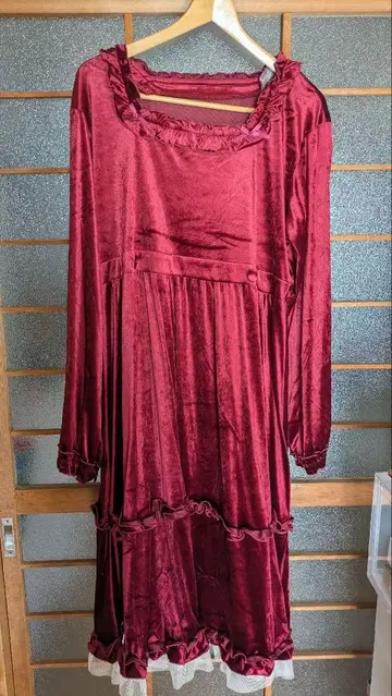 시마무라 호시나 사쿠라코 콜라보 벨로아 원피스 2way 3L