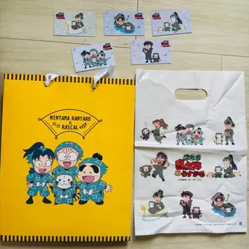 닌타마 란타로 라스칼 콜라보 구매 혜택 메시지 카드 5종류 쇼핑백