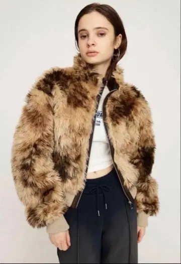 SLY /CURLY BOA CROP BZ 컬리 보아 크롭 블루종