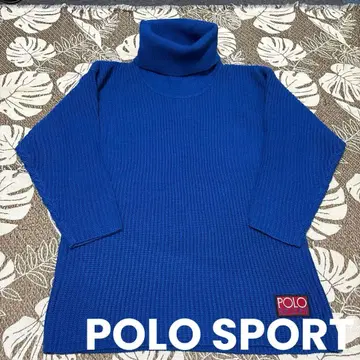 POLO SPORT (폴로 스포츠) 터틀넥 리브 니트 스웨터