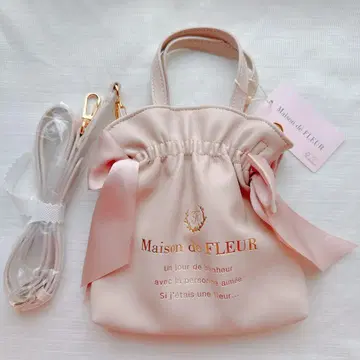 Maison de FLEUR 미니 더블 리본 2Way 토트백