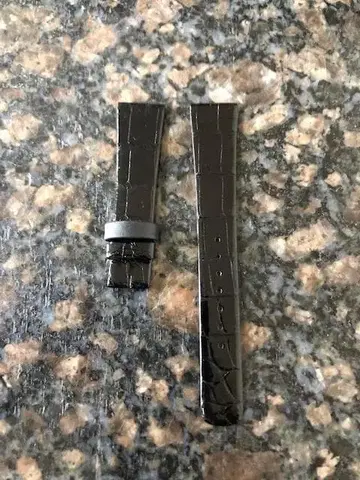 세이코 크레도르 정품 벨트 17mm 블랙 컬러