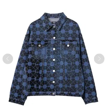 새상품 PAMEO POSE Pixel Clover Denim Jacket