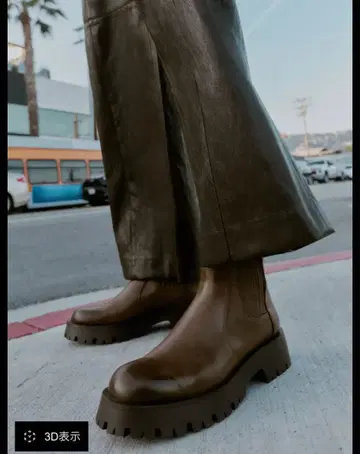 zara 빈티지풍 숏부츠 트랙 밑창