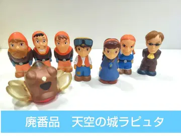 제조 중지품 지브리 손가락 인형 천공의 성 라퓨타 소프트 비닐 세트