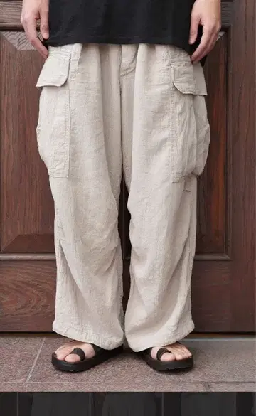 HERILL 린넨 정글 퍼티그 팬츠