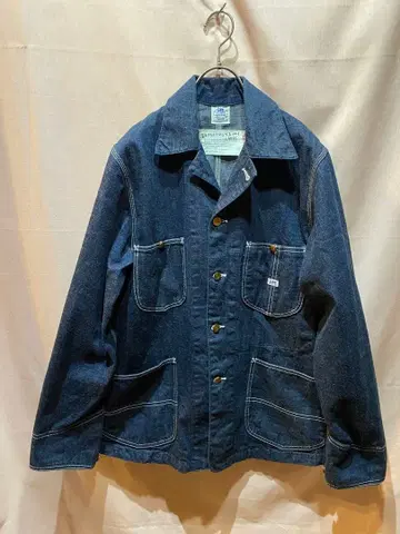 Lee 91-J 하우스 택 에드윈 복각 데님 커버올 다크 네이비 38