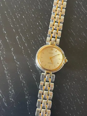 SEIKO 쿼츠 손목시계 골드/실버