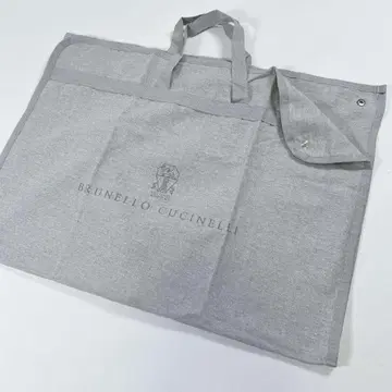 브루넬로쿠치넬리 가먼트 백 의상 케이스 로고 그레이 캔버스 여행용
