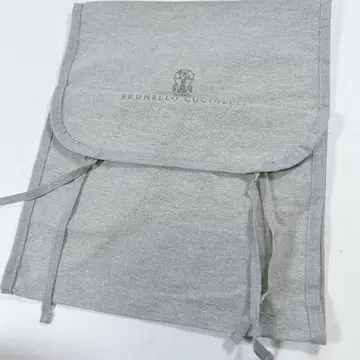브루넬로쿠치넬리 가먼트 백 의상 케이스 로고 그레이 캔버스
