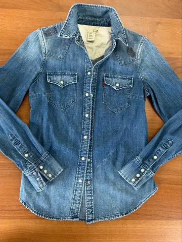 Levi's 데님 긴팔 셔츠