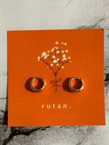 rutan. 핑크 골드 S5/drop 미니 귀걸이