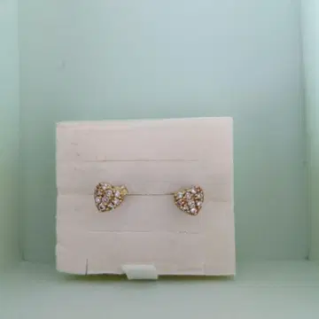 폰테베키오 하트형 다이아 귀걸이