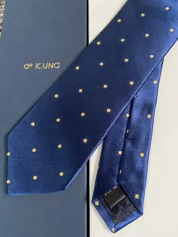 케이우노 넥타이 실크 100% 일본제 주얼리 브랜드 K.UNO