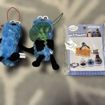 순순 봉제 인형 키링과 멀티 클립