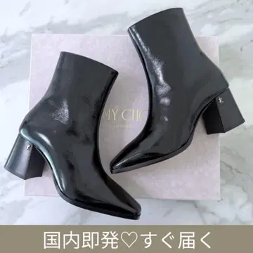 지미추 bryelle 65 에나멜 숏 부츠