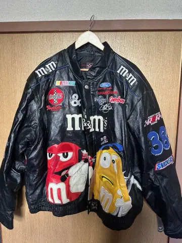 레어 제프 해밀턴 가죽 자켓 m &ms