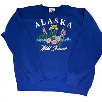 알래스카 90s Lee 블루 USA제 빈티지 맨투맨 ALASKA
