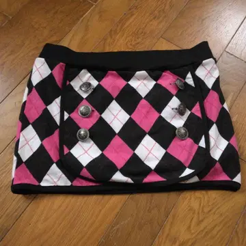 TRALALA 다이아몬드 패턴 숏 스커트 M 사이즈