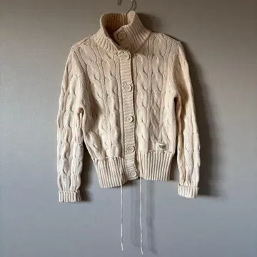 레어 폴로진스 랄프 로렌 케이블 니트 두꺼운 원단 M