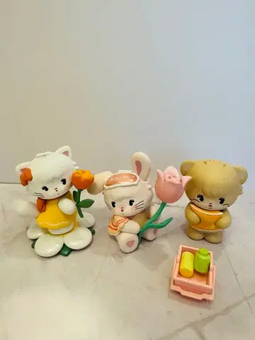 mikko 피규어 플라워 무스 3체