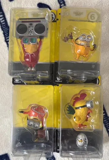 미니언즈 피버 피규어 컬렉션상 4개 세트