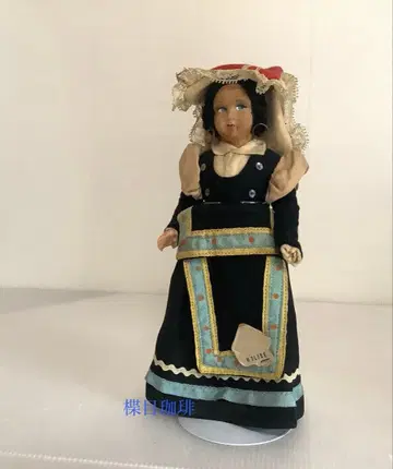 이탈리아의 렌치 인형 택 포함 앤티크 야케 얼룩