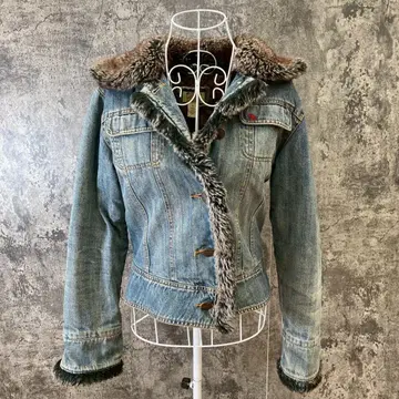 빈티지 아베크롬비 앤 피치 [ M ] 퍼 데님 자켓