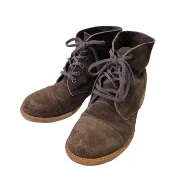 nest Robe 브라운 스웨이드 미드컷 부츠