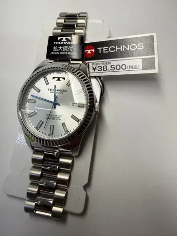 TECHNOS 실버 손목시계 (쿼츠)