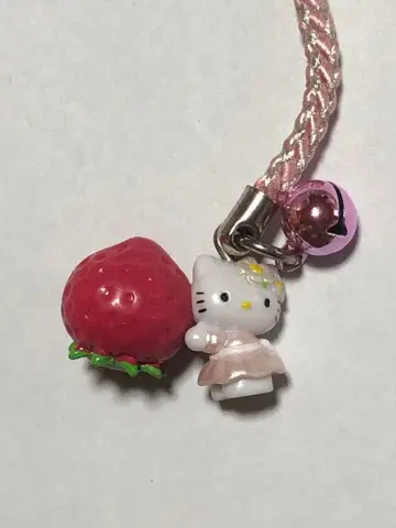 지역 한정 키티 시즈오카 한정 딸기 스트랩 헬로키티 핑크 kitty