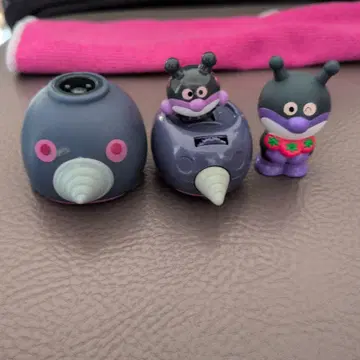 호빵맨 캐릭터 세균맨 피규어 3체 세트