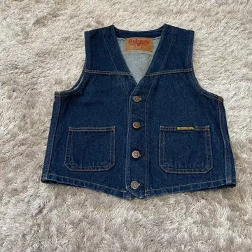 [ 새상품급 ] BObson 팝슨 데님 베스트 S