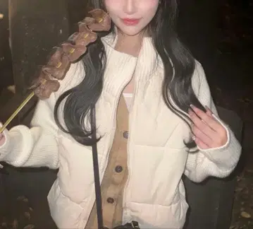 kerry 하이넥 리브 다운 자켓