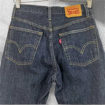 리바이스 Levis 501 데님 팬츠 다크 블루 스트레이트 데님